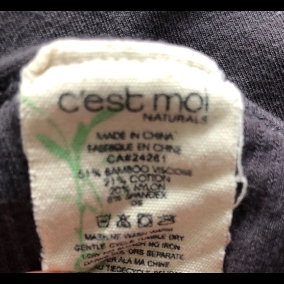 C’est 🎄 moi naturals tank top SZ S/M straps grey - Picture 5 of 6